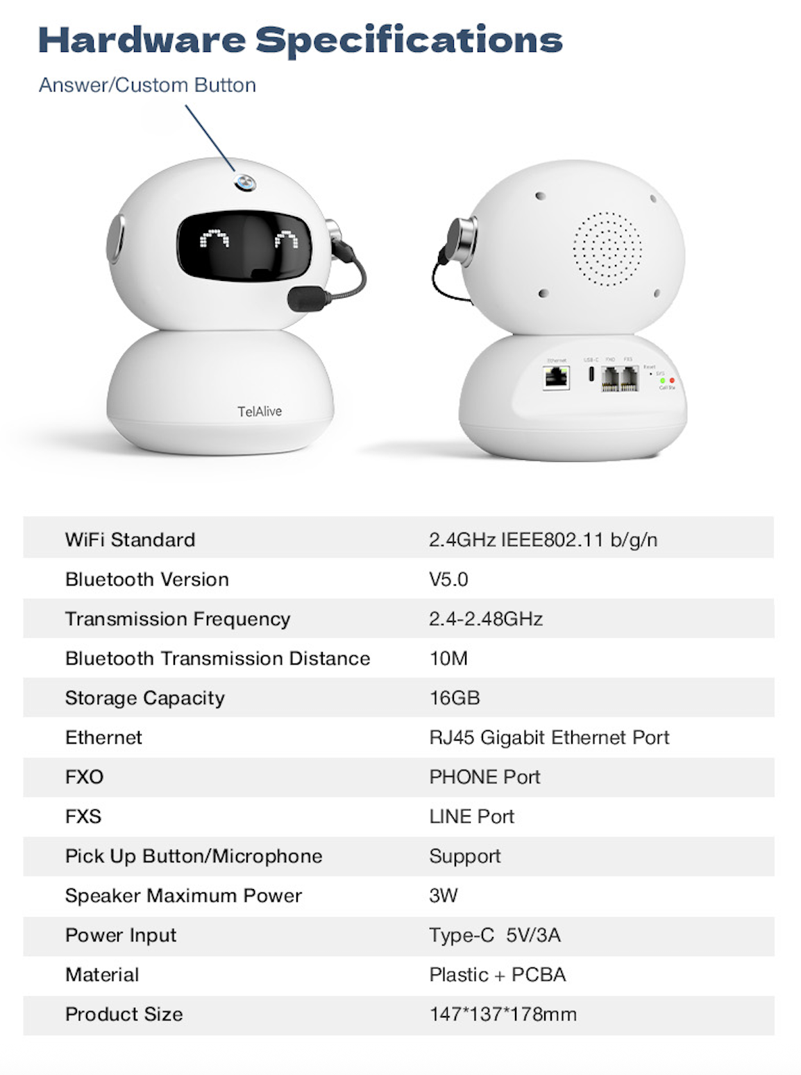 Technical Specifications
